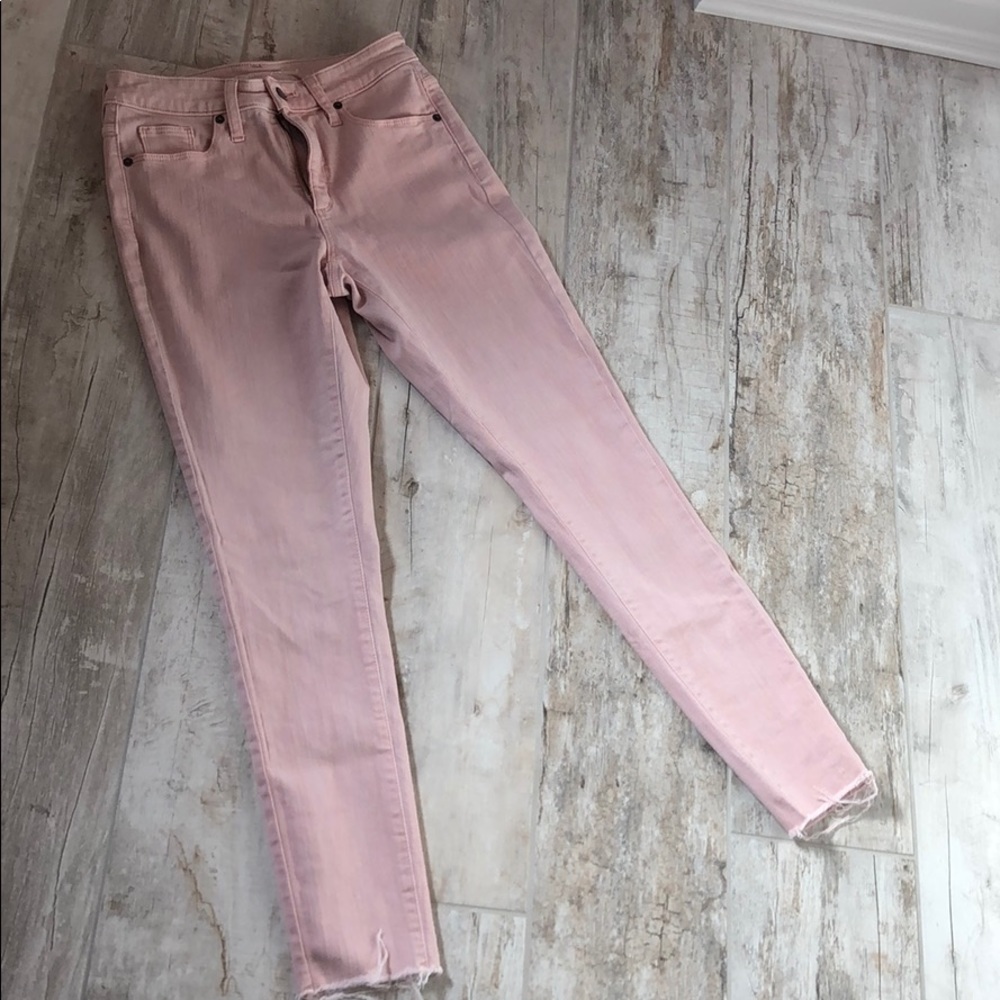 Blush Pink High Rise Skinny